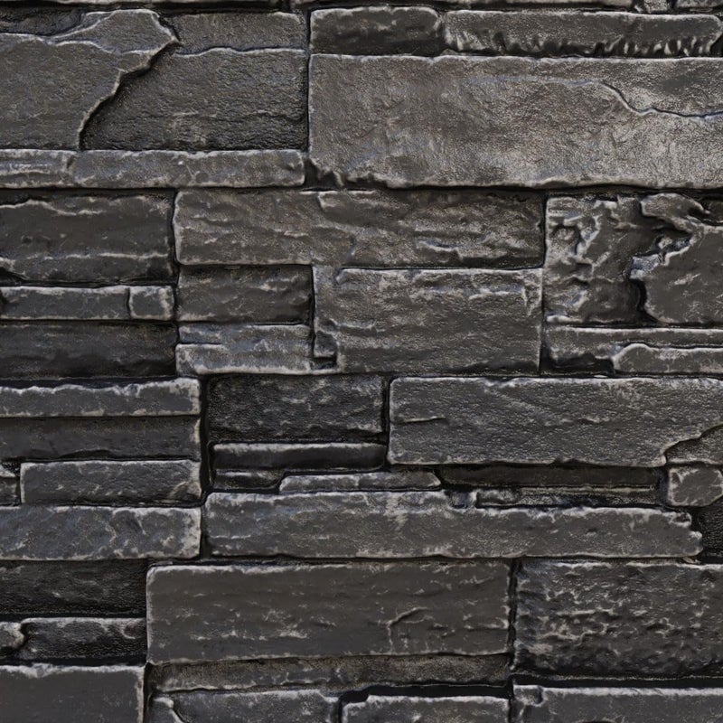 Ekena Millwork لوحة حجرية مزيفة من إيفرستون كاسكيد، 48 5/8" عرض × 24 3/4" ارتفاع × 1 1/4" عمق، لون نهر داكن - Image 2